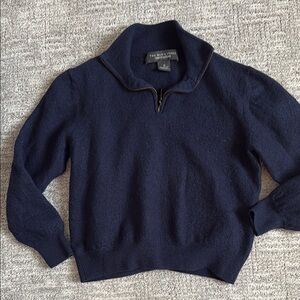 Navy Half-Zip Sweater